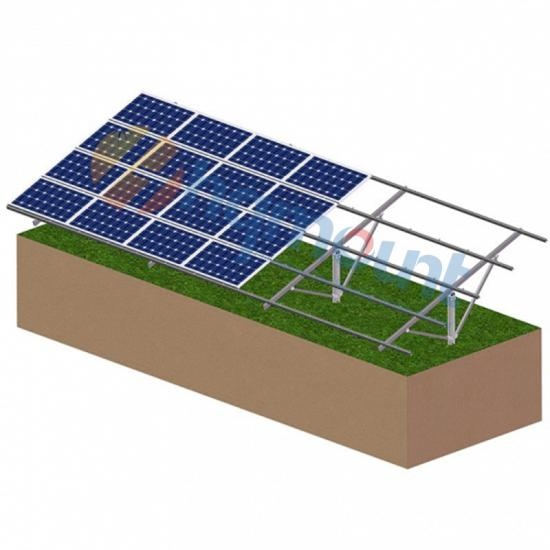 solar panel ground pole system