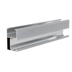 Aluminium-Solarschienenprofil, eloxiert silber