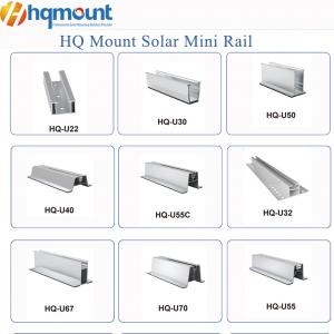 Mini-Solarschiene, Aluminium-Solarschiene, U-Profil-Solarschiene, ZAM-Stahl-Minischiene, kostengünstige Solarmontagesysteme
