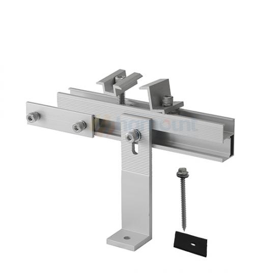Aluminium-Solarfuß L-Form, 155 mm hoch, robust, für Metalldächer