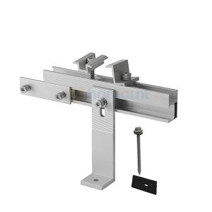 Aluminium-Solarfuß L-Form, 155 mm hoch, robust, für Metalldächer