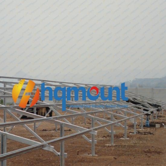 Solar-Bodenmontagesystem mit U-Profil-Stahl