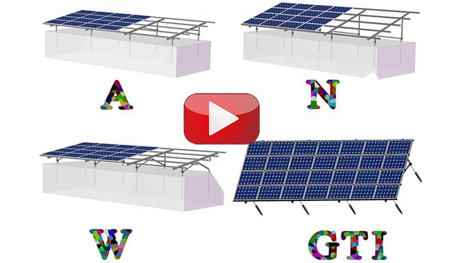 HQmount GT1 Bodenaluminium vormontiertes Solarregalsystem
        