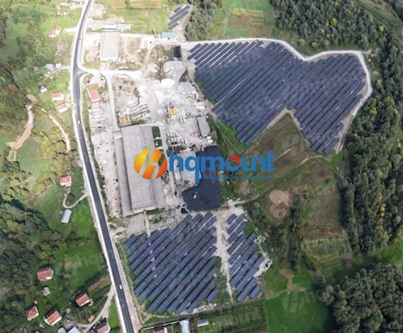 5MW ZAM Stahl-PV-Halterung für Solarkraftwerk