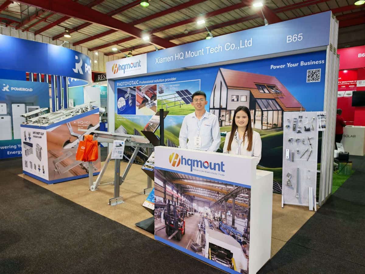 Dach + Boden + Anti-Diebstahl | HQ Mount Full Szenenunterstützungsschema, siehe Booth 6.b65-Die Solarshow Afrika 2025