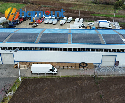  1MW Stehfalz Klip  Lok  406 Projekt zur Montage von Solarmodulen auf dem Metalldach