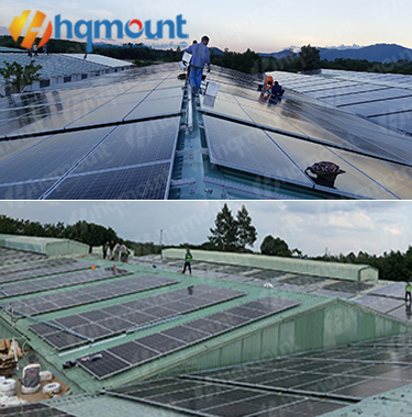 5MW Metall-Solar-Panel-Dach-Projekt